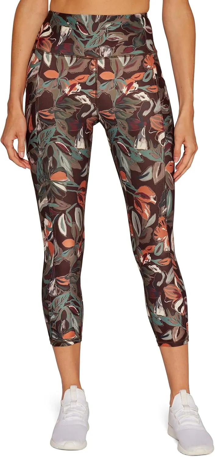Marika Women's Drew High Waist Tummy Control Mid-Calf Leggings