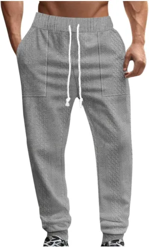 Men Slim Fit Cargo Pants Casual Outdoor Hiking Pants for Men Athletic Joggers Sweatpants Hiking Drawstring Sweatpants