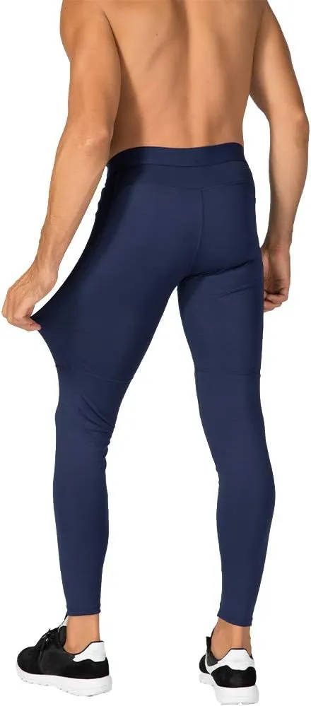Men's Compression Pants Workout Athletic Leggings Running Gym Tights with Pockets