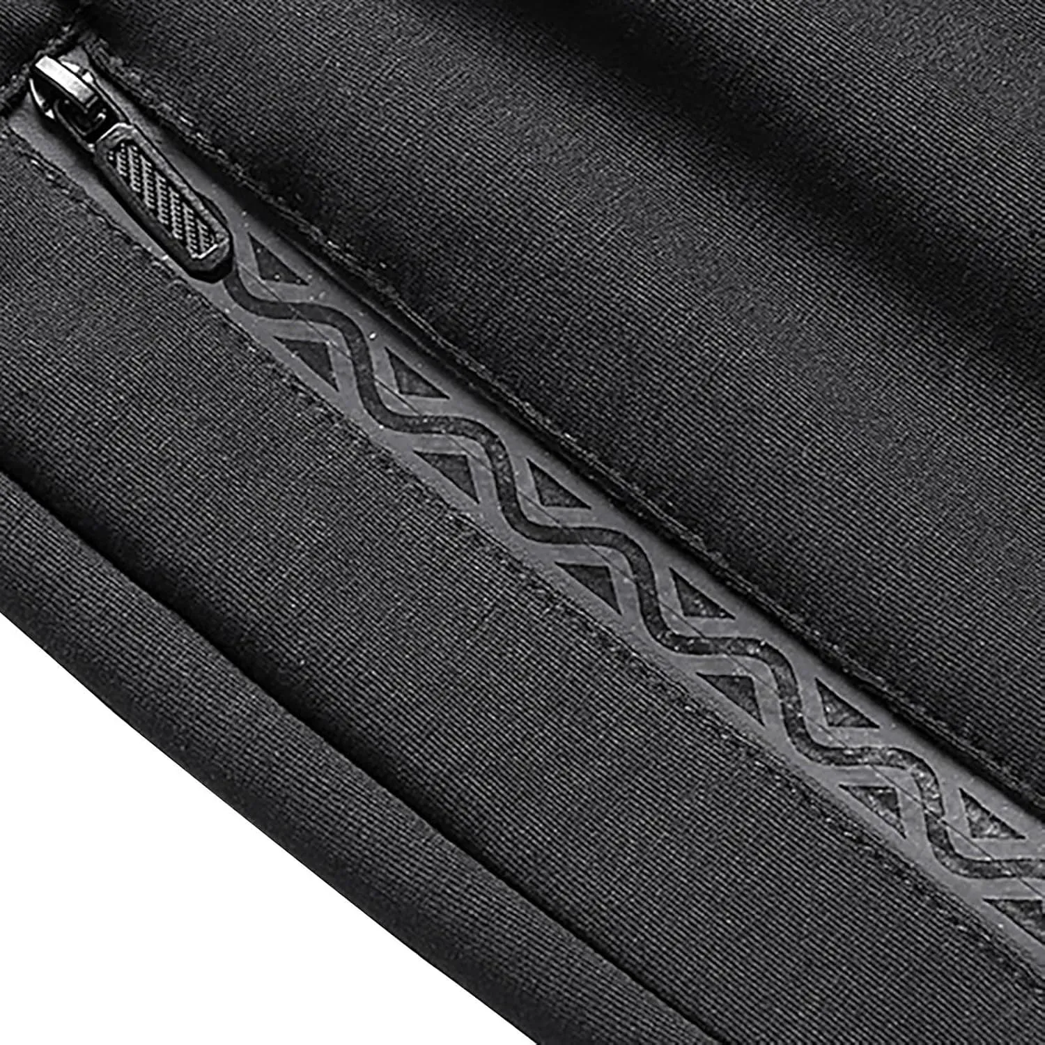 Men's Fleece Lined Pants Tapered Joggers Sweatpants with Zip Pockets Slim Fit Pants Workout Running Gym Sweat Pants