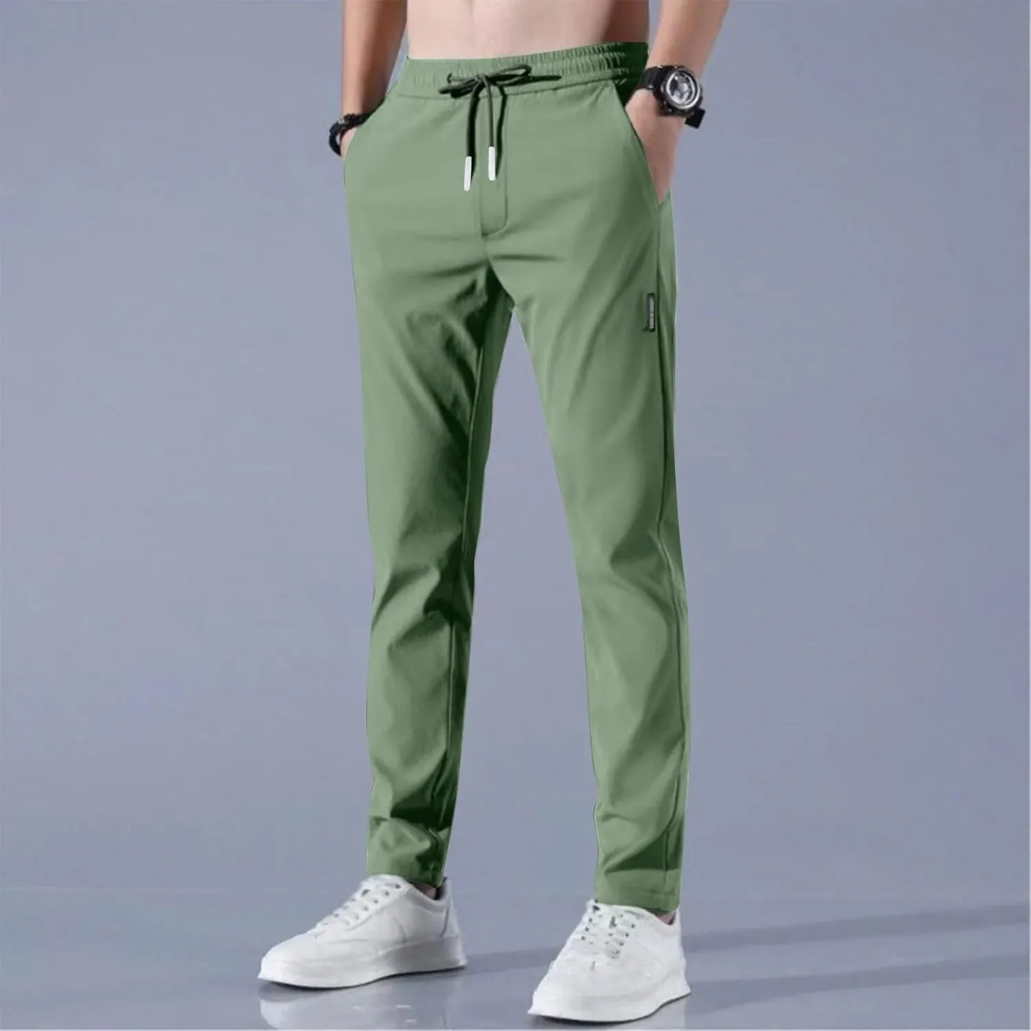 Mens Golf Joggers Slim Fit Casual Palcomfy Beeswan Pants Tapered Ultra Stretch Quick Drying Summer Pants w/Pockets