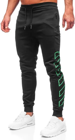 Men's Joggers Drawstring Sweatpants with Zipper Pockets Slim Fit Pants Athletic Trousers Workout Pants for Men