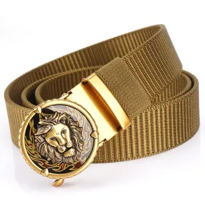 Men's Jungle Lion King Nylon Belt