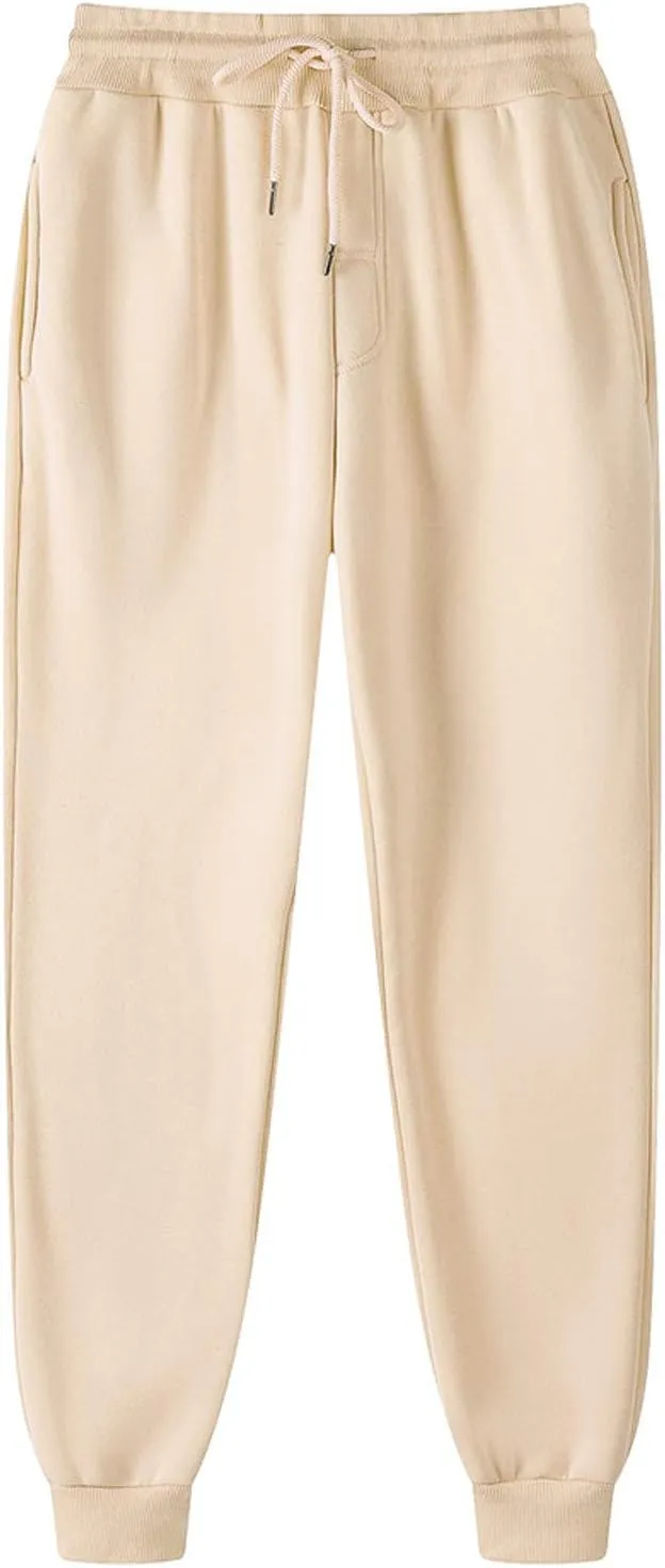 Men's Pants Men's Hiphop Pants Comfy Solid Color Lace-Up Track Cuff Workout Pants with Open Bottom Running