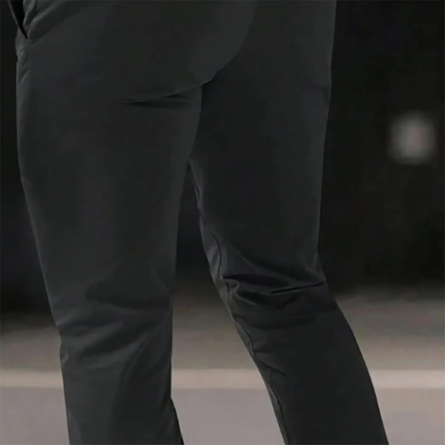 Mens Pleated Front Casual Pants Trendy Solid Pant Outdoor Fashion Slim Fit Trousers for Mens with Pockets