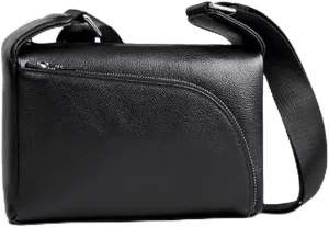 Men's Shoulder Bag Sports Bag Leather Crossbody Soft Leather Cowhide Backpack Casual Vertical Models