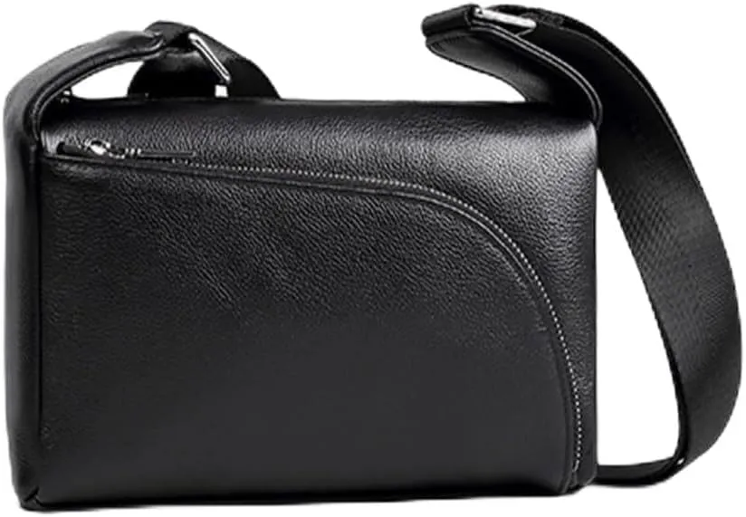 Men's Shoulder Bag Sports Bag Leather Crossbody Soft Leather Cowhide Backpack Casual Vertical Models