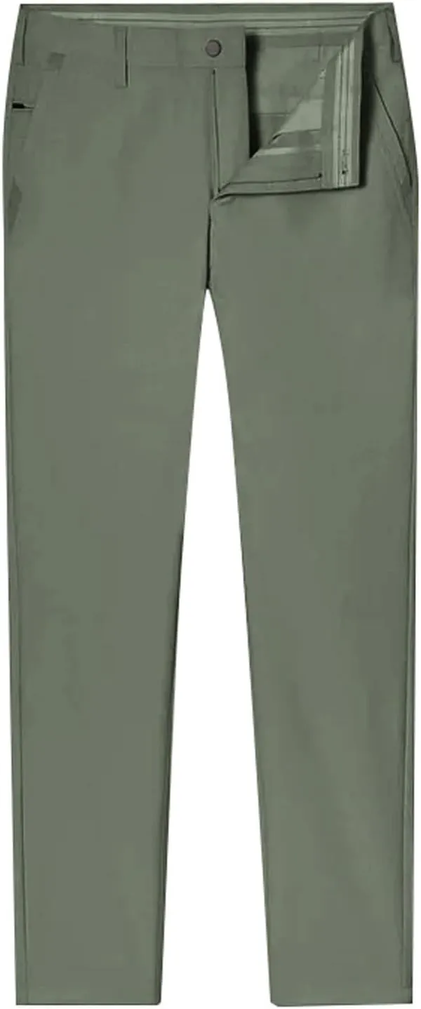 Mens Slim Fit Stretch Formal Pants Casual Business Flat-Front Dress Pants Big and Tall Wrinkle Free Golf Chinos Pant