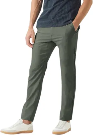 Mens Slim Fit Stretch Formal Pants Casual Business Flat-Front Dress Pants Big and Tall Wrinkle Free Golf Chinos Pant