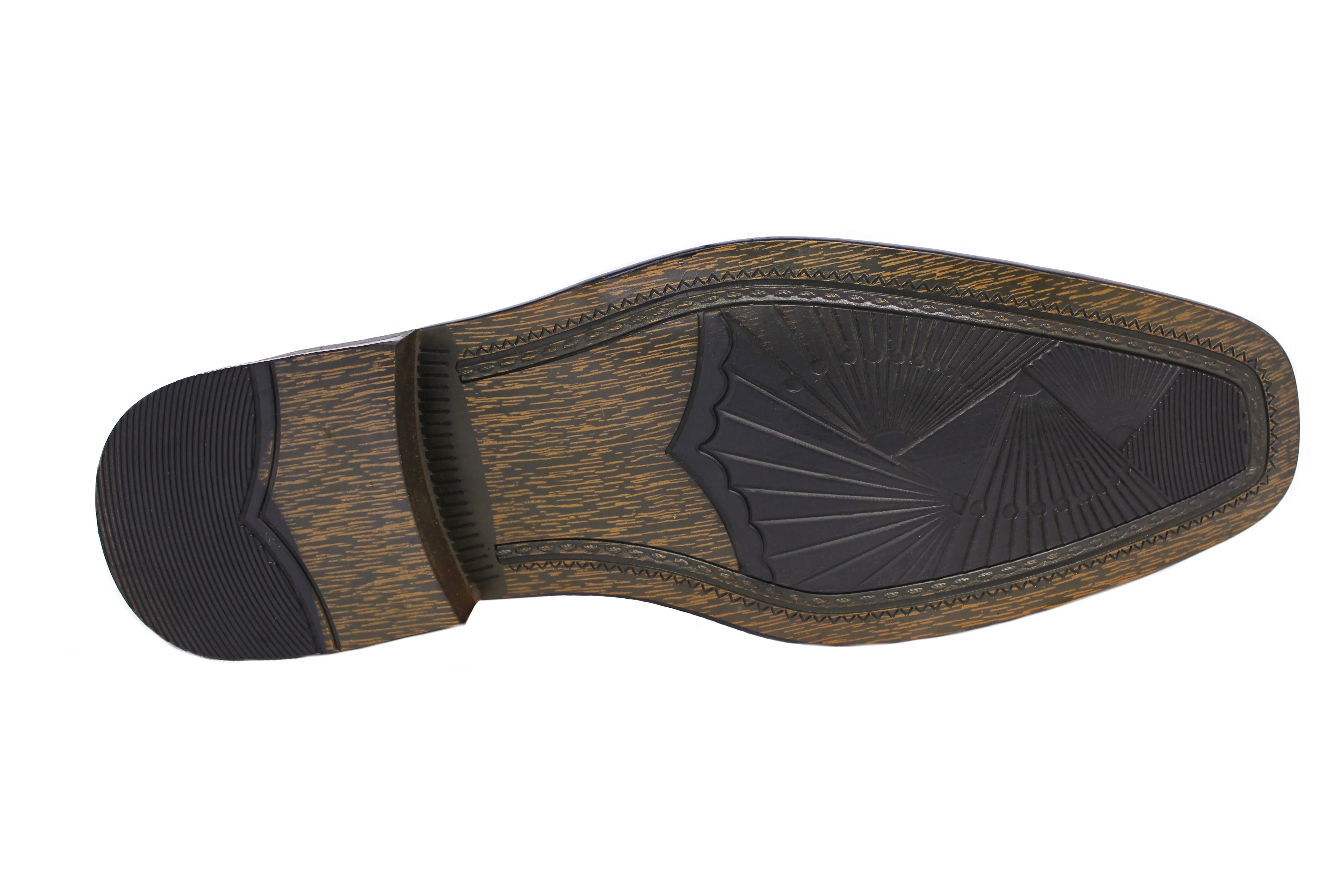 Men's Slip-on Dress Loafers w/ Band - Brown