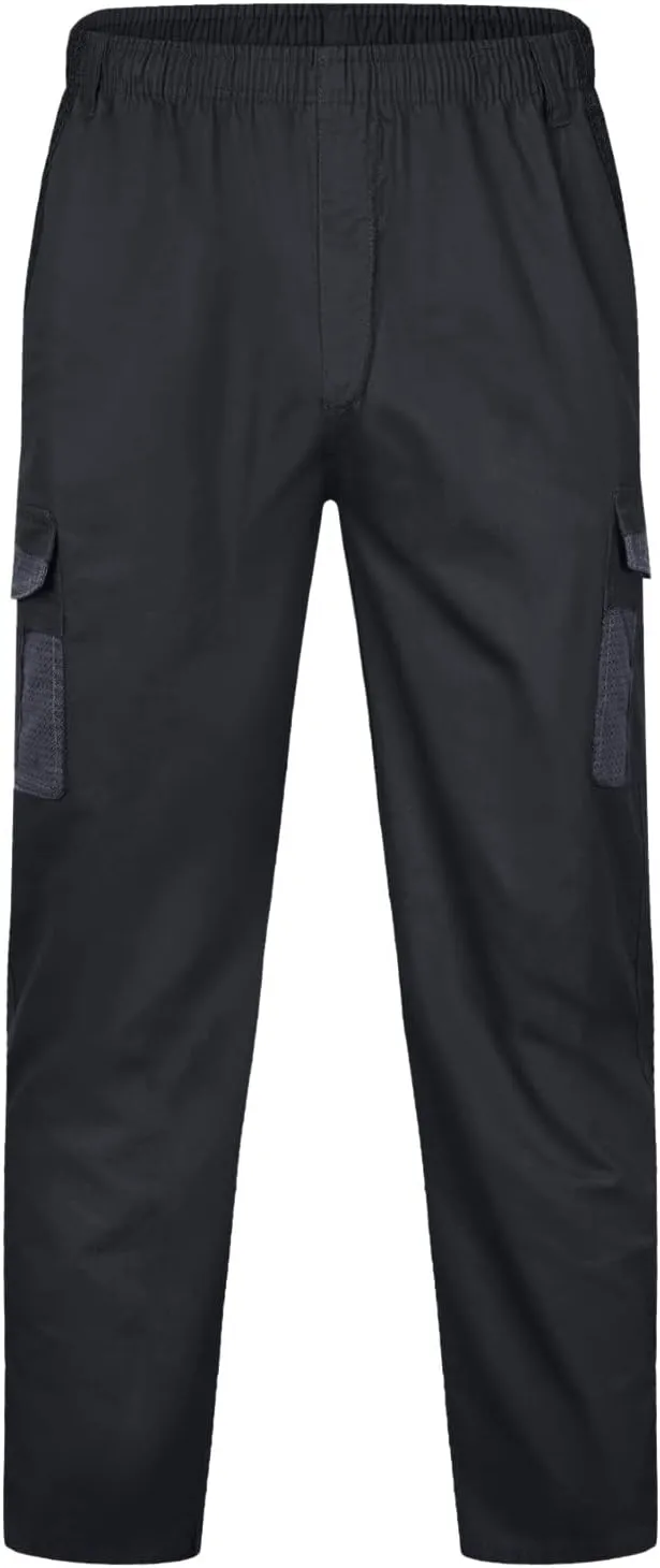Mens Sweatpants with Pockets Big and Tall Pants Casual Color Solid Men's Trousers Leggings Multi-Pocket Pants Tooling