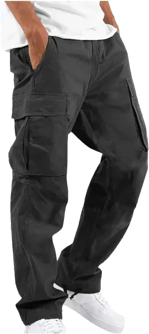 Mens Sweatpants with Pockets with Pockets Fleece Cargo Sweatpants Streetwear Hip Hop Pants Cargo Pants Joggers Casual