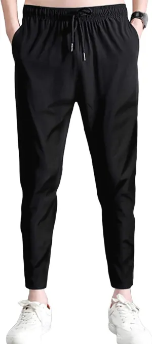 Men's Sweatpants with Zipper Pockets Athletic Pants Cargo Joggers Casual Pant Chino Trousers with Pockets