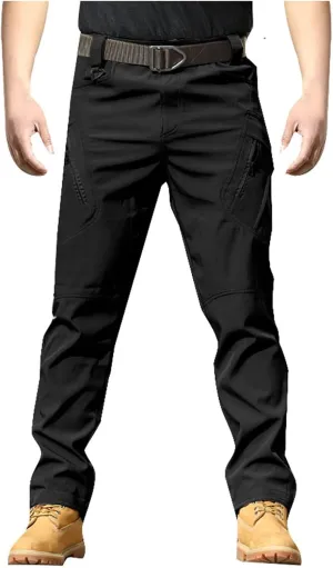Men's Tactical Pants Classic Fit Cargo Pants Joggers Running Workout Gym Track Golf Pants Work Trousers