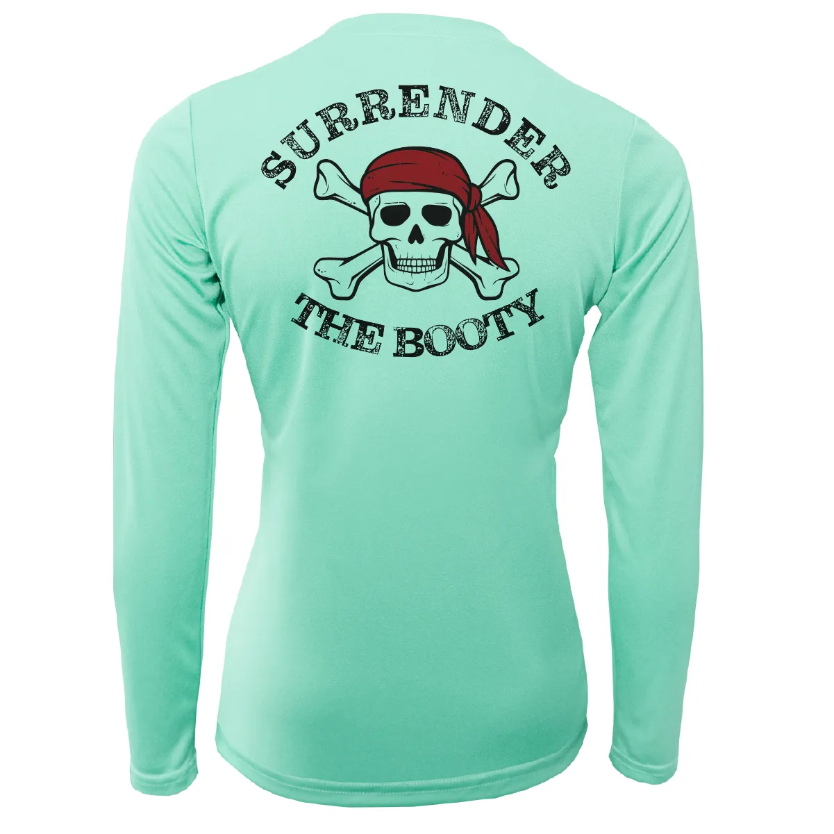 Michigan Freshwater Born "Surrender The Booty" Women's Long Sleeve UPF 50  Dry-Fit Shirt