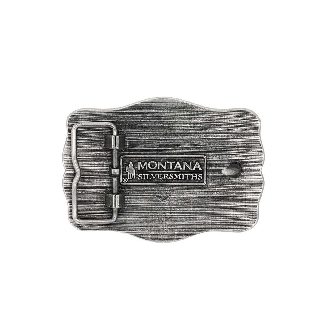 Montana Men's Silversmiths Ropin Ready Longhorn Attitude Buckle