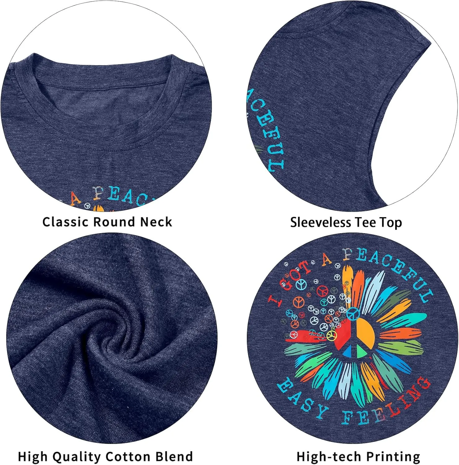 Mountain Sunrise Tank Tops Women Hiking Mountain Sleeveless T Shirt Tees Camping Vest Muscle Shirt