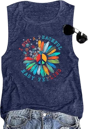 Mountain Sunrise Tank Tops Women Hiking Mountain Sleeveless T Shirt Tees Camping Vest Muscle Shirt