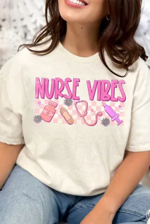 Nurse Vibes Combed Cotton T-Shirt