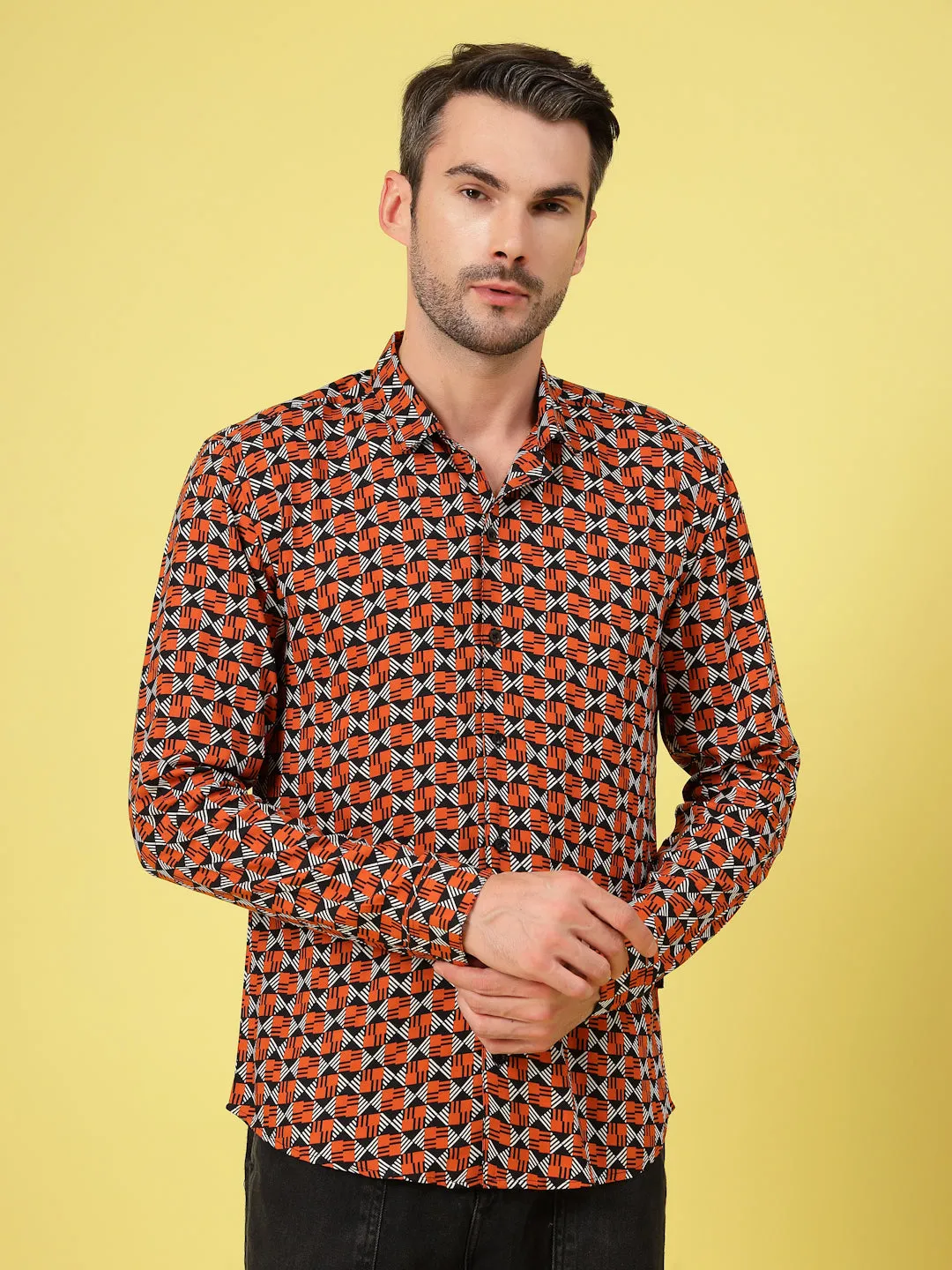 Outdoor-Ready Printed Shirt