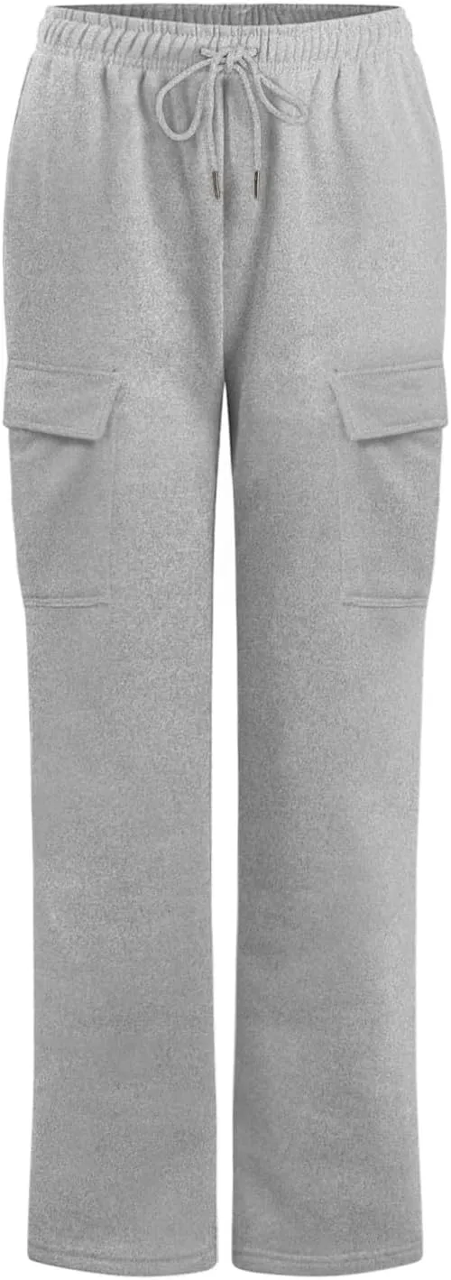 Pants for Women Baggy High Waisted Sweatpants Casual Pants with Pockets Soft