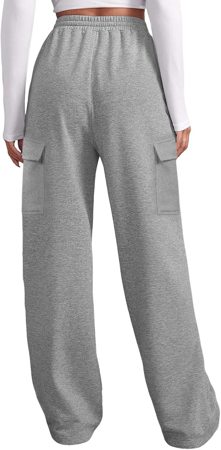 Pants for Women Baggy High Waisted Sweatpants Casual Pants with Pockets Soft