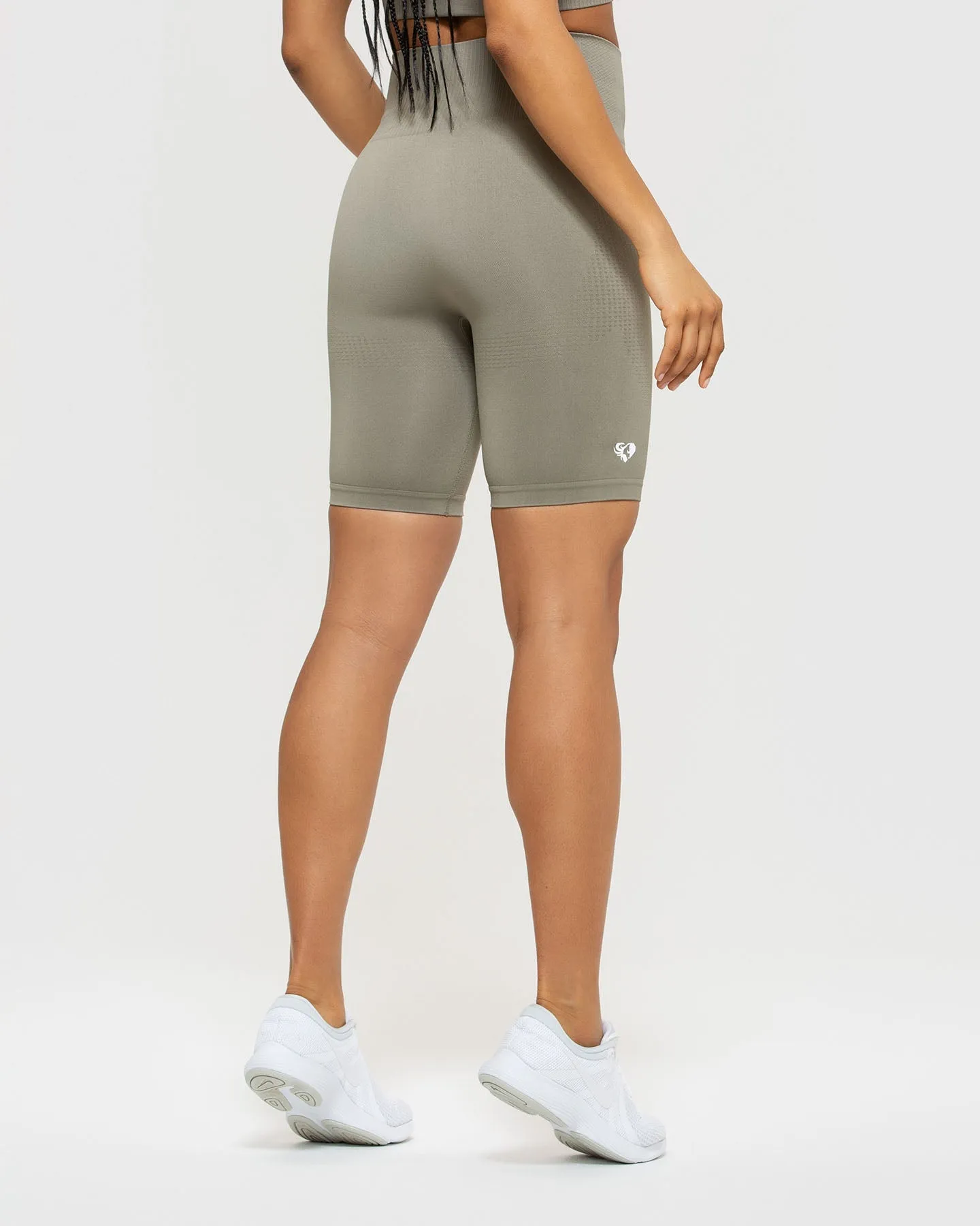 Power Seamless Cycling Shorts | Dark Taupe
