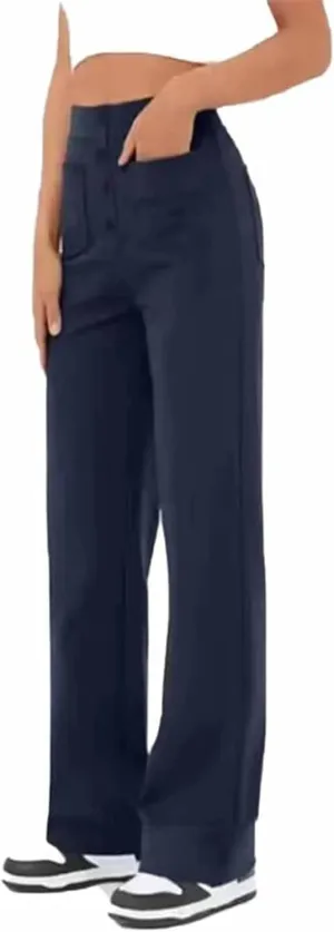 Puliam Pants for Women, Miracharm Pants, Women's Casual High Waist Stretch Multiple Pockets Trousers