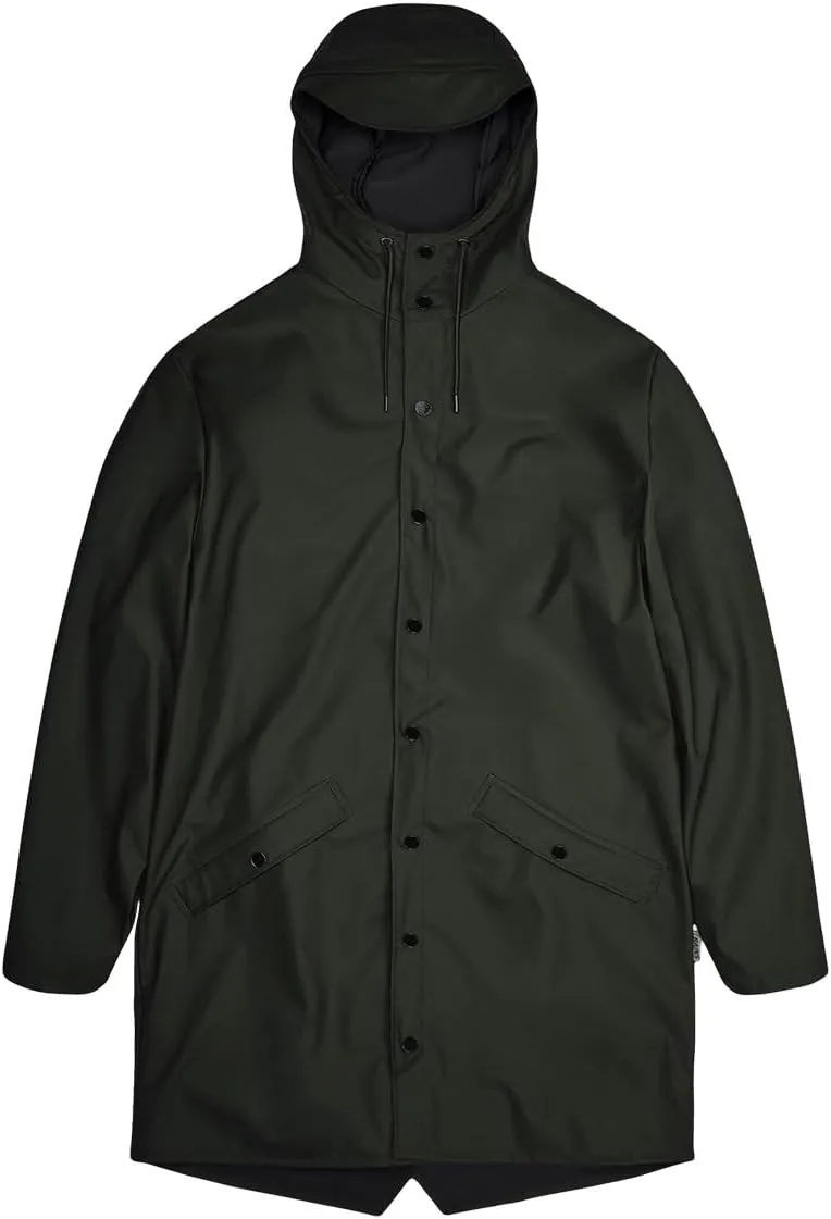 RAINS Long Jacket - Waterproof Jacket for Men and Women - Windproof Lightweight Coat Unisex, 2 Year Product Warranty