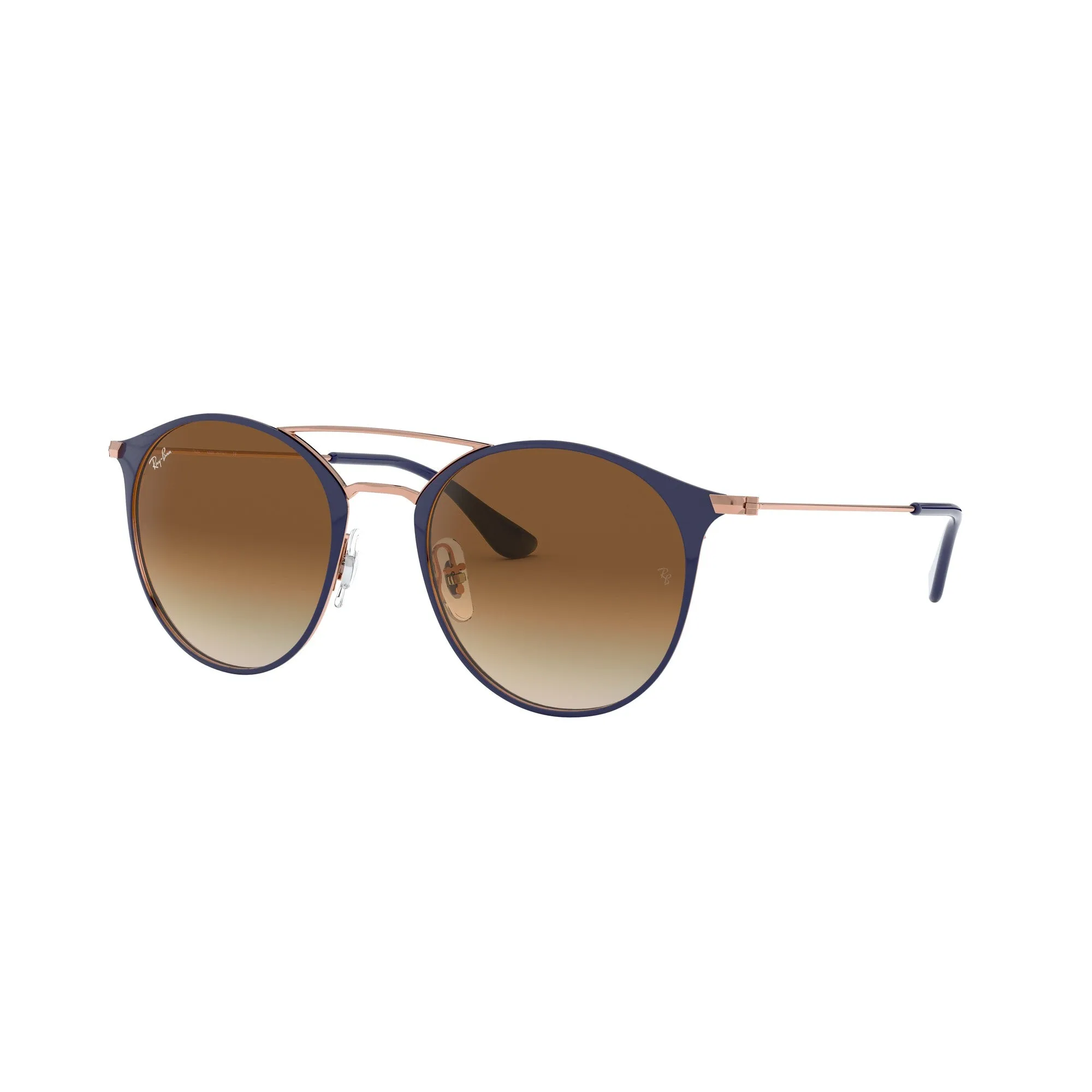 Ray Ban Dark Blue Sunglasses with Light Brown Gradient Lenses-RB_3546_917551_52mm