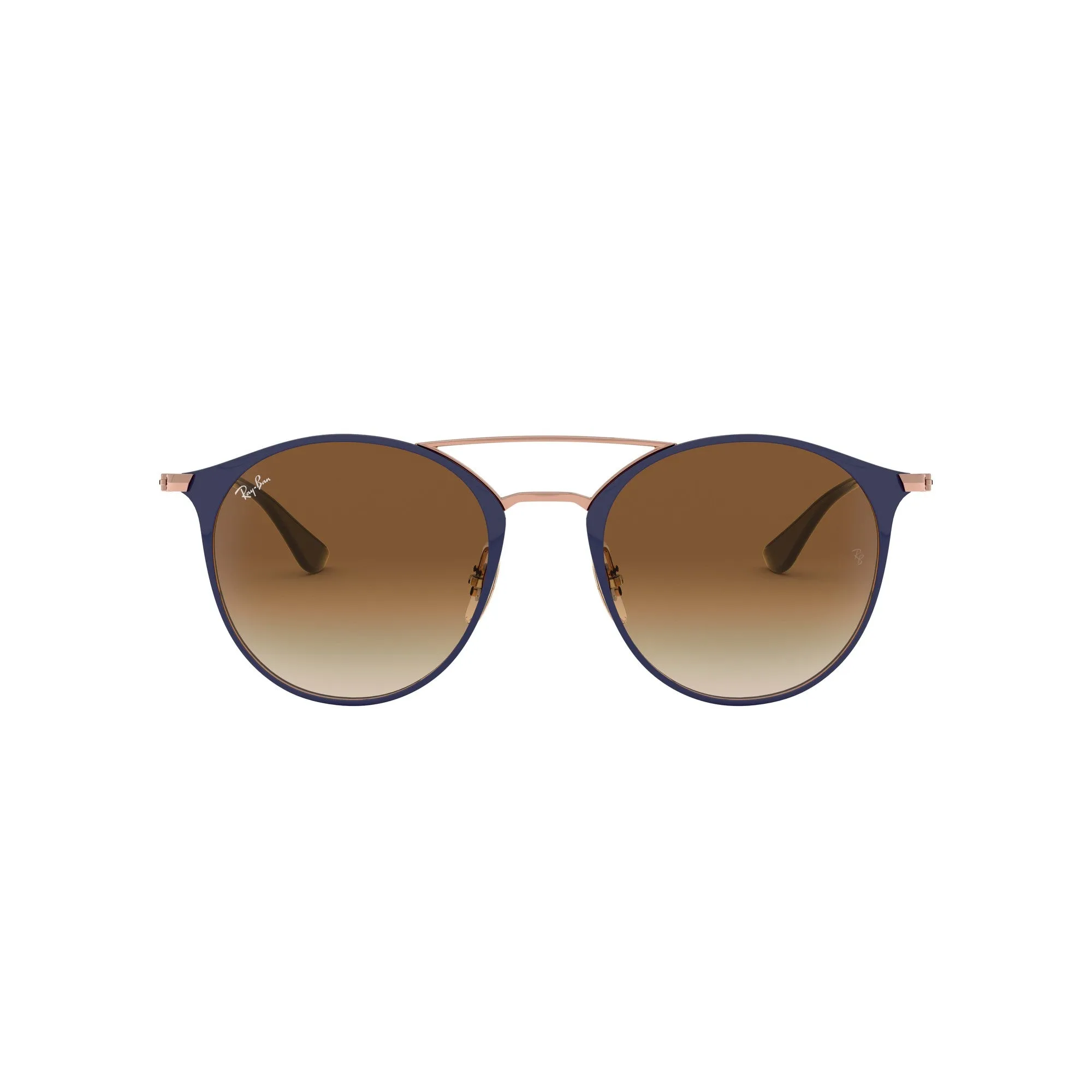 Ray Ban Dark Blue Sunglasses with Light Brown Gradient Lenses-RB_3546_917551_52mm