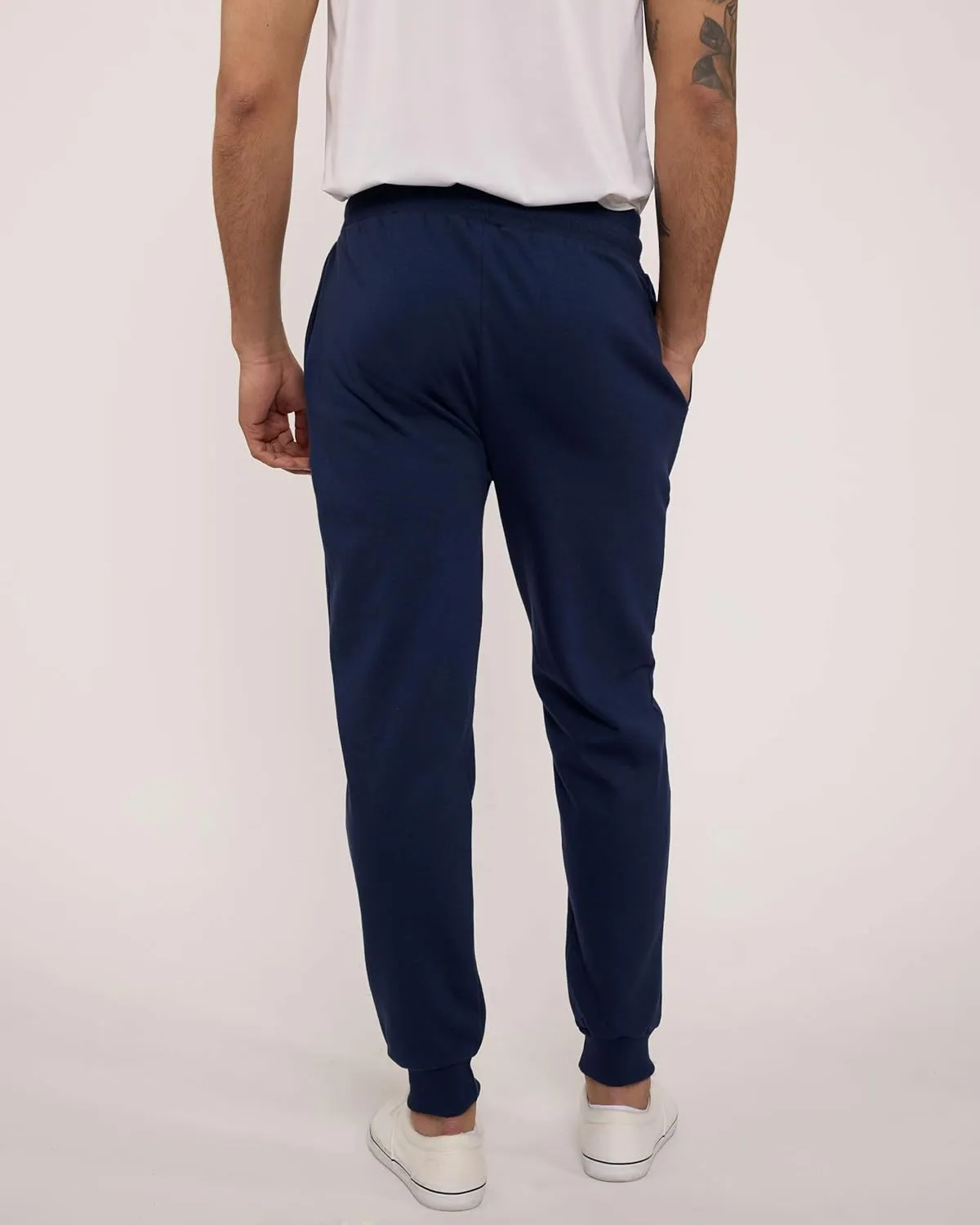 Real Essentials 3 Pack: Men's Tech Fleece Ultra-Soft Jogger Athletic Sweatpants with Pockets (Available in Big & Tall)