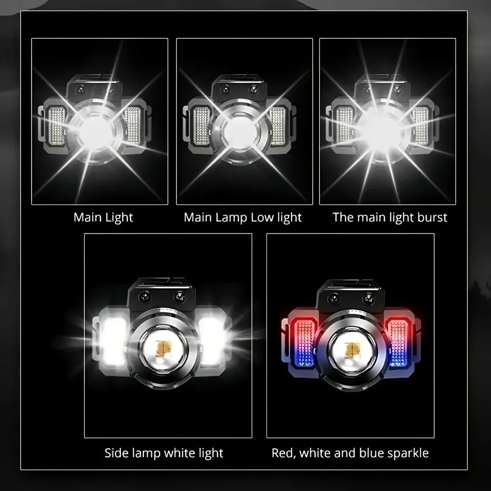 Rechargeable LED Sensor Headlight for Outdoor Adventures