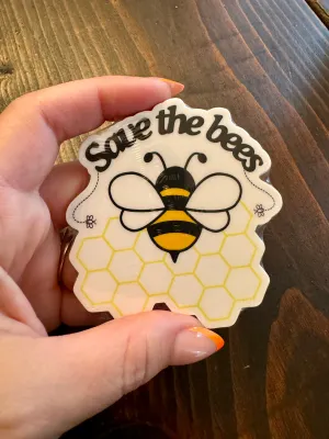 Save the bees 3" vinyl sticker