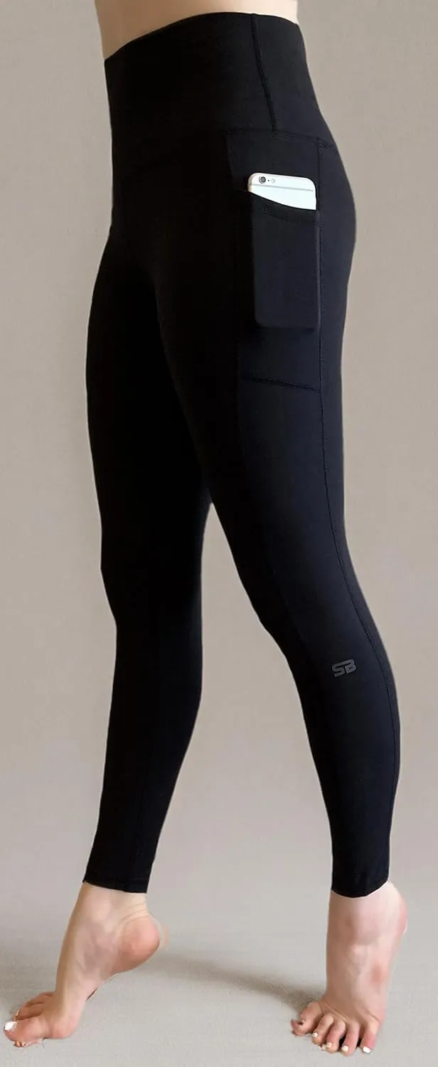 SB SOX Women's High Waisted Yoga Pants/Leggings with Pockets (7/8 Length)
