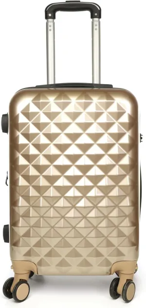 SIAM'S Hardside Expandable Spinner Wheel,Luggages, Teal, 20" Carry-On (Gold)
