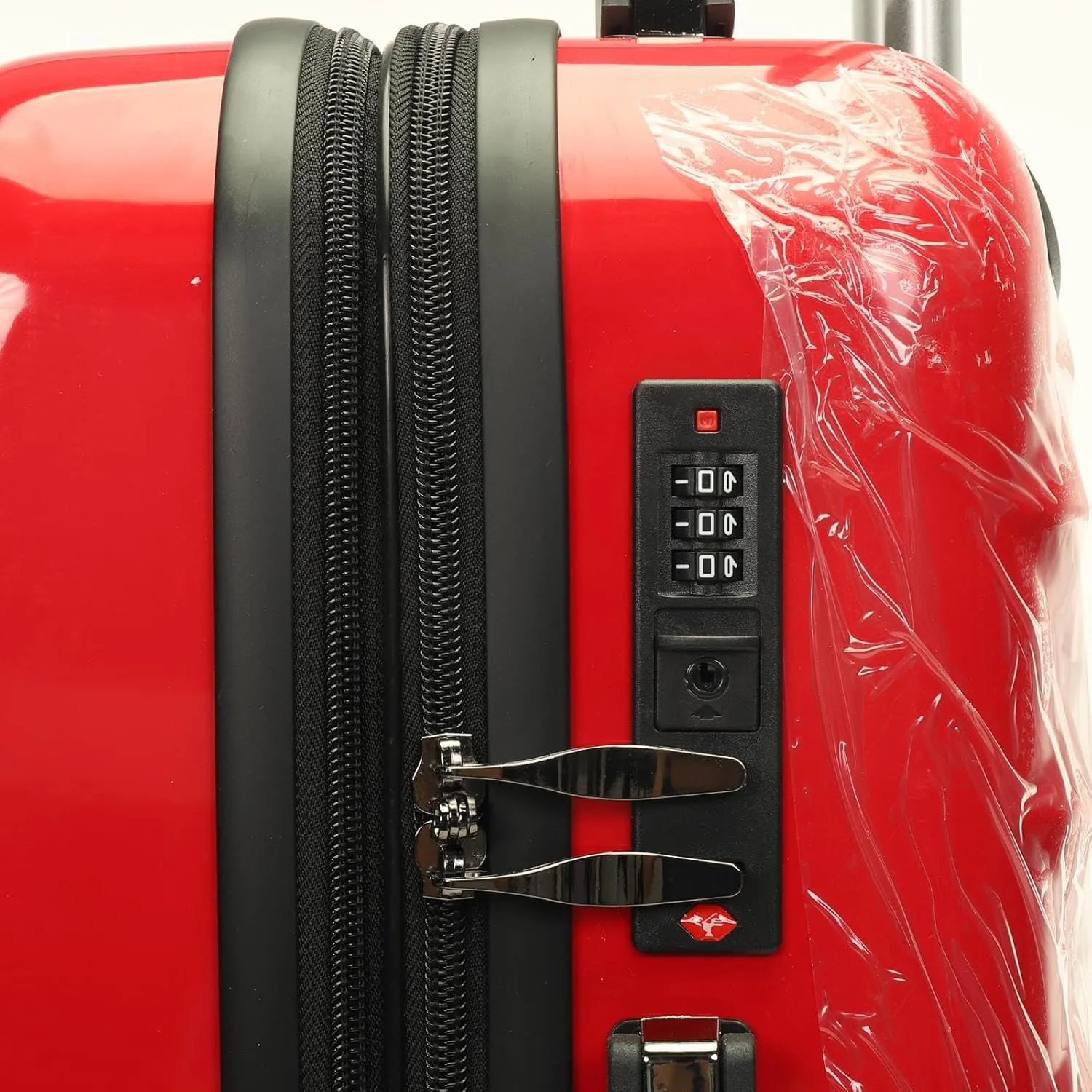 SIAM'S Hardside Expandable Spinner Wheel,Luggages, Teal, 20" Carry-On (RED)