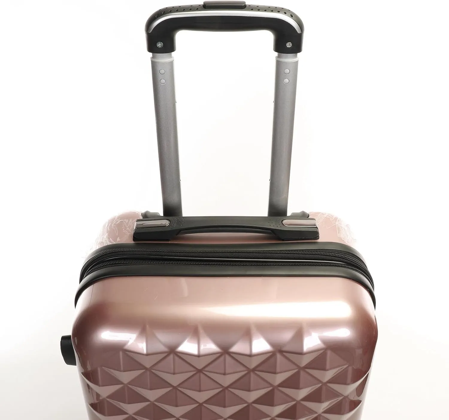 SIAM'S Hardside Expandable Spinner Wheel,Luggages, Teal, 20" Carry-On (ROSE GOLD)