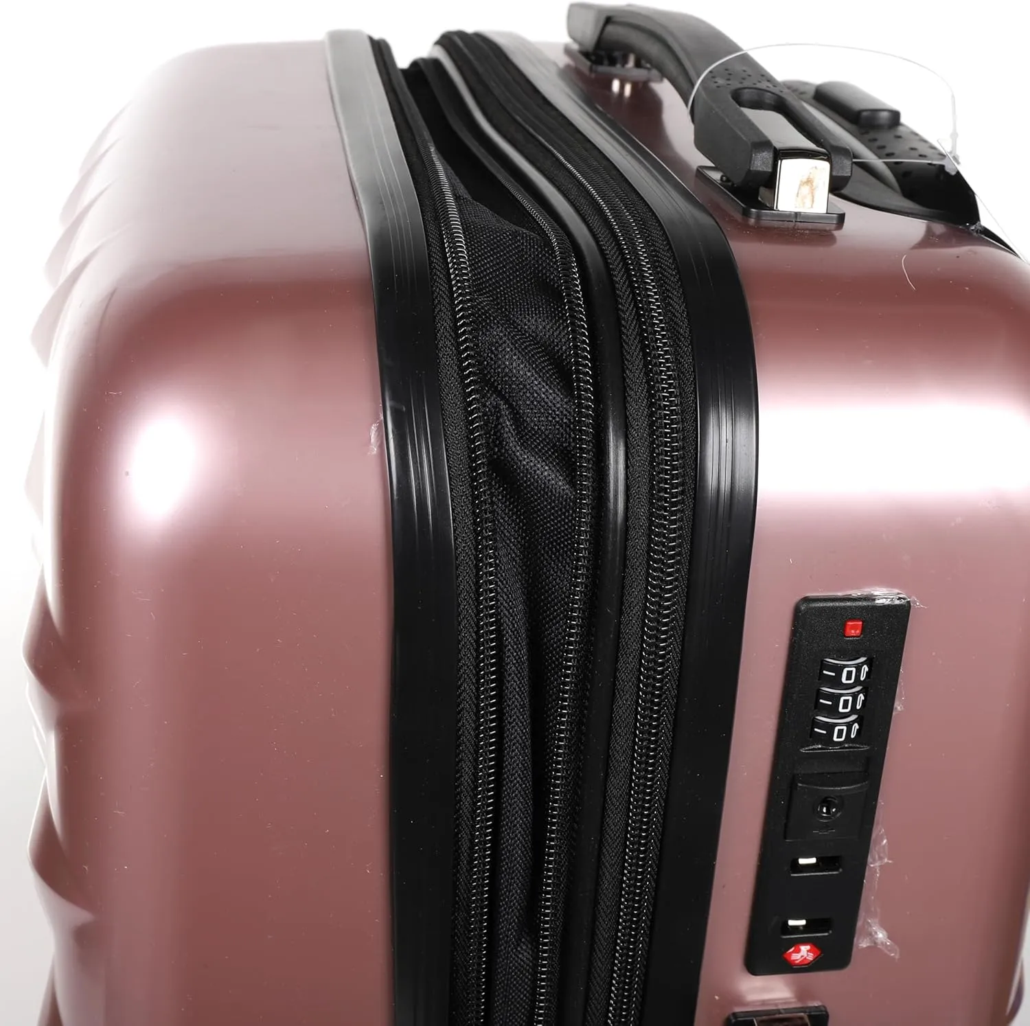 SIAM'S Hardside Expandable Spinner Wheel,Luggages, Teal, 20" Carry-On (ROSE GOLD)