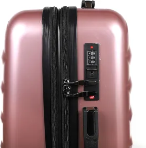 SIAM'S Hardside Expandable Spinner Wheel,Luggages, Teal, 20" Carry-On (ROSE GOLD)