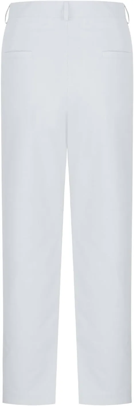 Sinzelimin Men's Linen Suit Pants Fashion Solid Color Button Zipper Closure Dressy Casual Wide Leg Sweatpant Work Trousers
