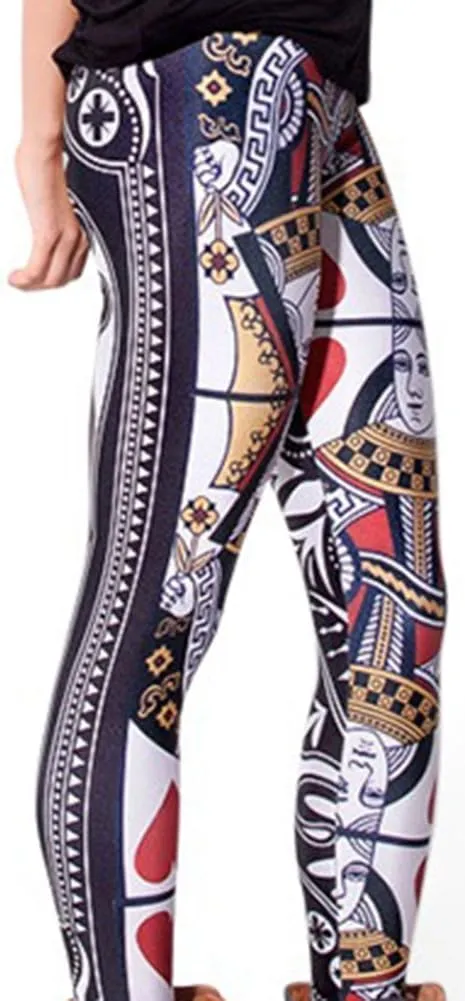 Sister Amy Women's Floral Printed Footless Elastic Tights Legging