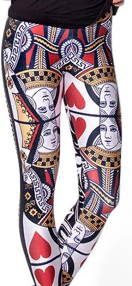 Sister Amy Women's Floral Printed Footless Elastic Tights Legging