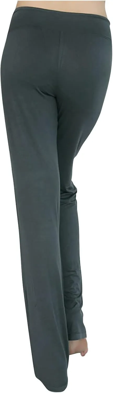 SMIDOW Womens High Waist Yoga Pants Casual Loose Wide Leg Bootcut Workout Leggings Comfy Lounge Long Trousers