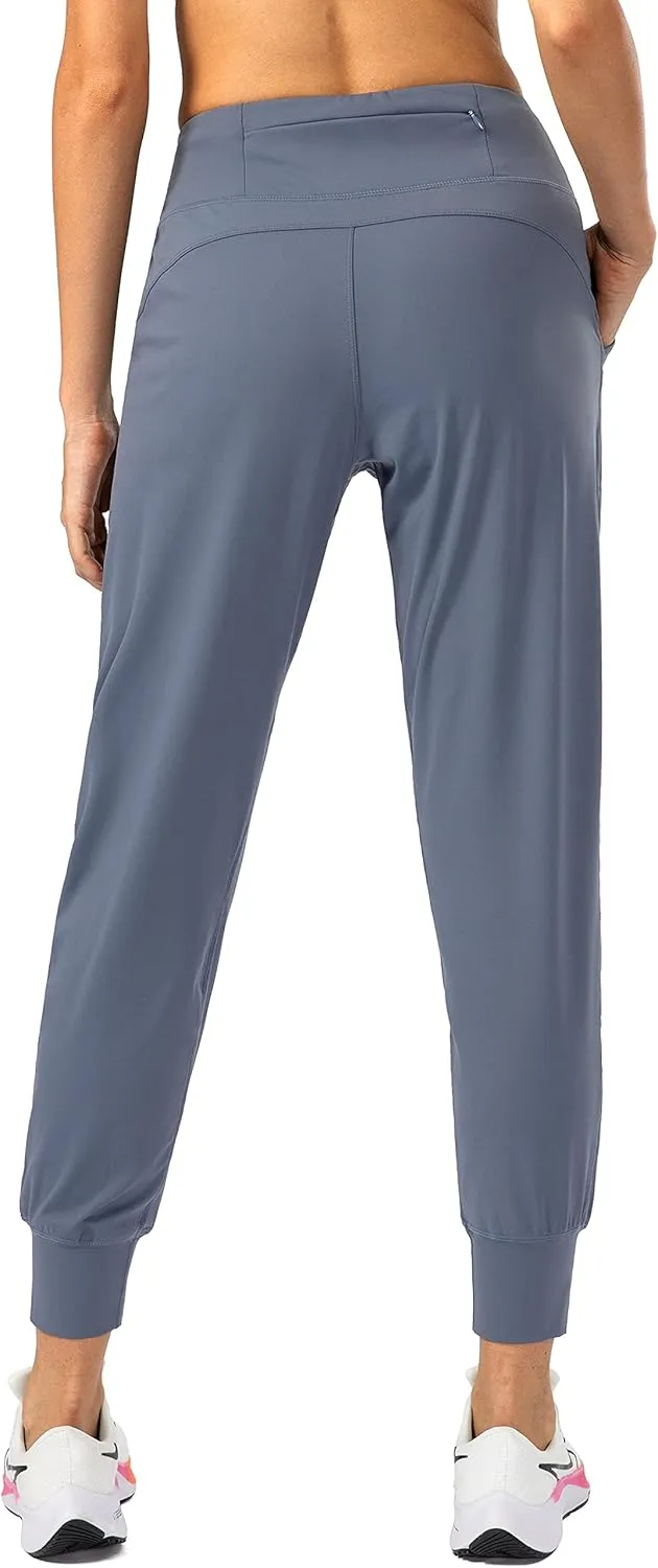 Soothfeel Women's Joggers with Zipper Pockets High Waisted Athletic Workout Yoga Pants Joggers for Women