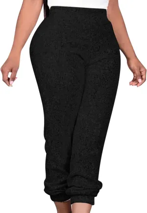 Sparkly Sequins Pants for Women Trendy Plus Size High Waisted 70s Disco Outfits Formal Cocktail Night Out Clothing