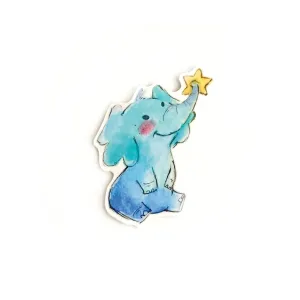 Starry Elephant Vinyl Sticker