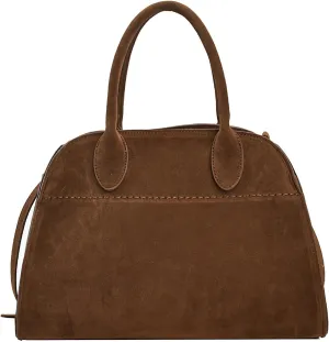 Suede Crossbody Bags For WomenSuede Leather Bag Retro Crossbody Shoulder Bag Casual Work Office Tote Top-Handle Satchel Bag