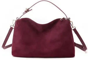 Suede Handbags for Women Suede Slouchy Hobo Shoulder Bags for Women Crossbody Bags with Adjustable Strap Satchel Purse