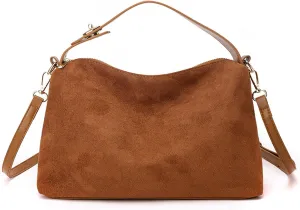 Suede Handbags for Women Suede Slouchy Hobo Shoulder Bags for Women Crossbody Bags with Adjustable Strap Satchel Purse